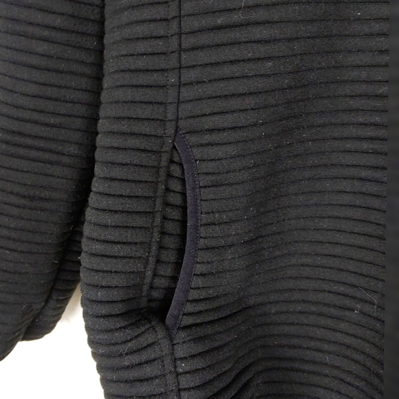 Simply Southern Black Ribbed Snap Neck Pullover - Picture 5 of 7